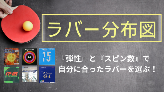 ラバー選びの参考に!卓球ラバー分布図|卓球用品専門店TENALL(テンオール)
