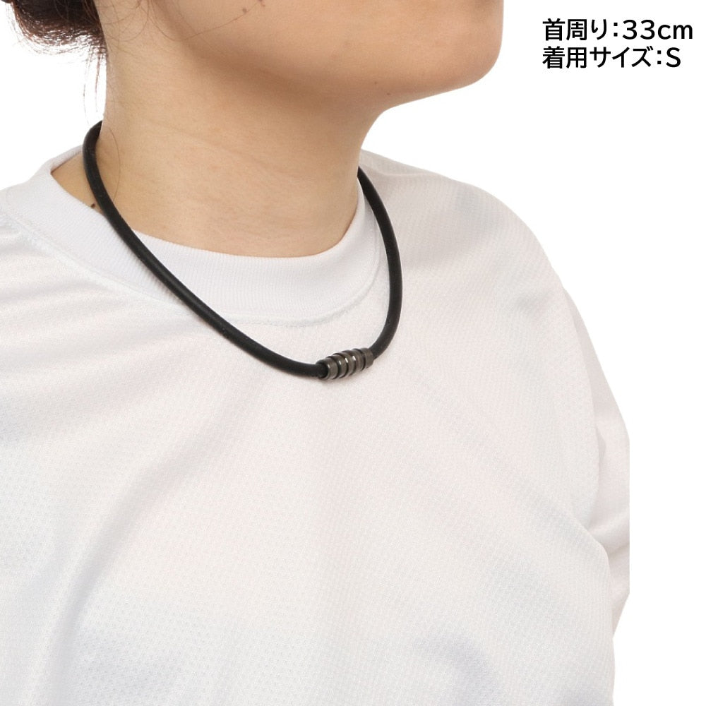 ネックレス クレスト プレミアムカラー PBK ABAAS53 (ブラック) 磁気ネックレス アスリート CREST