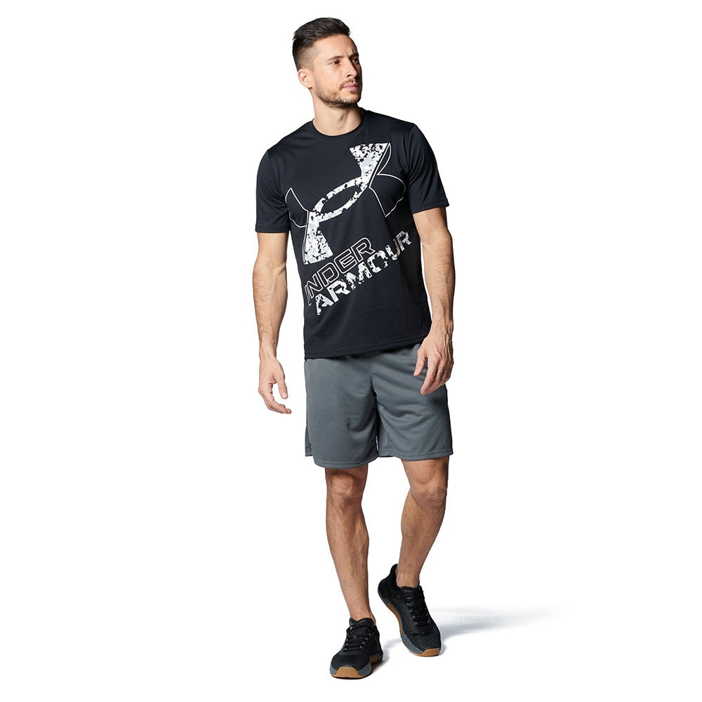 Tシャツ メンズ テック エクストララージロゴ【アンダーアーマー-ウェア】