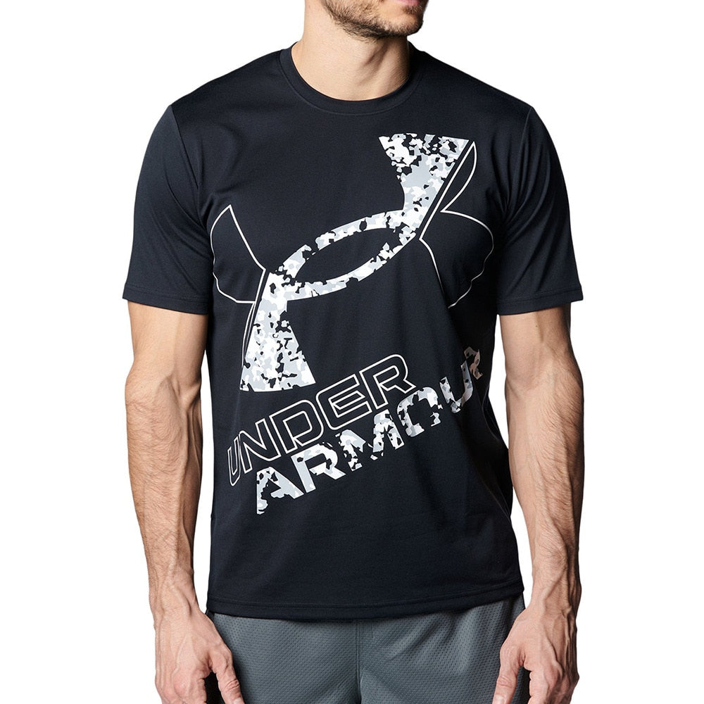 Tシャツ メンズ テック エクストララージロゴ【アンダーアーマー-ウェア】