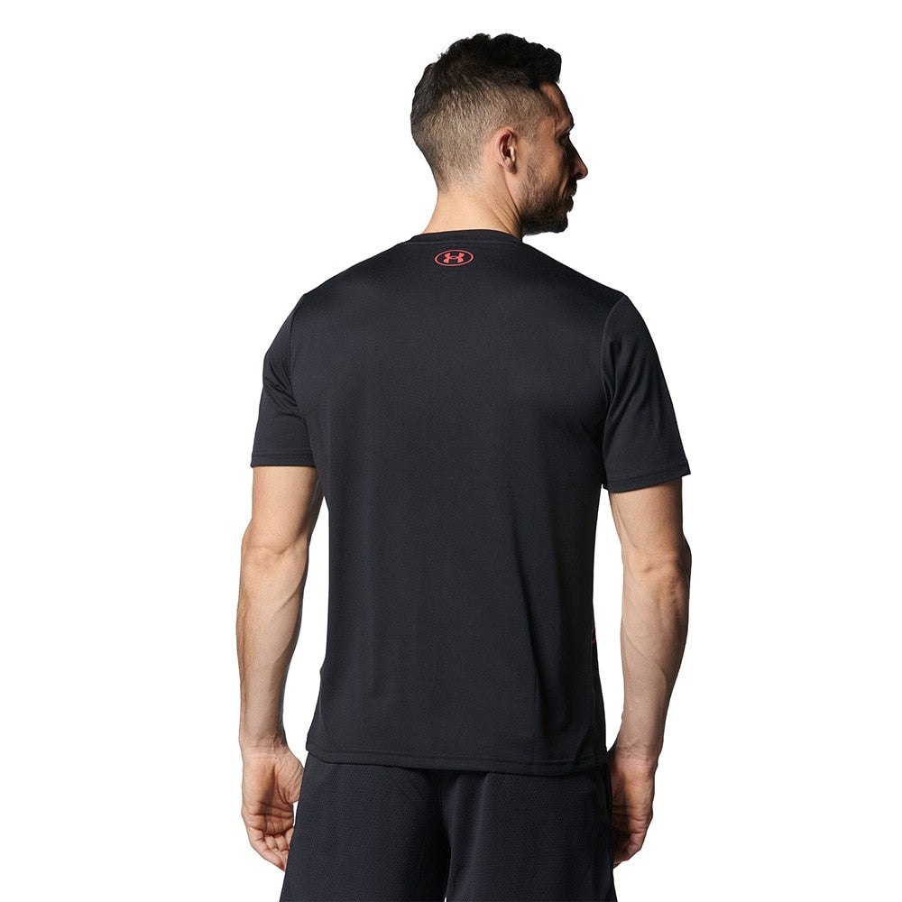 Tシャツ メンズ テック エクストララージロゴ【アンダーアーマー-ウェア】