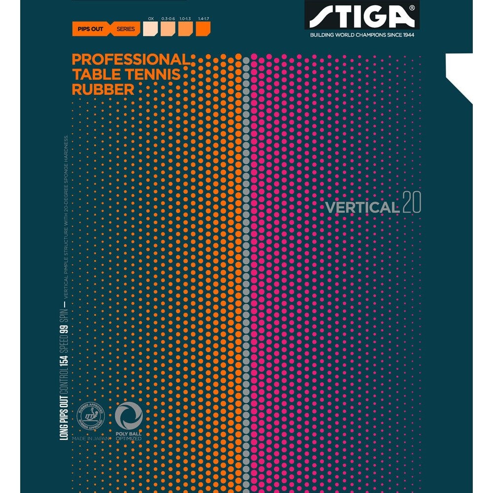 バーティカル 20 1710-2001 初心者〜中級者 【スティガ - 卓球ラバー】