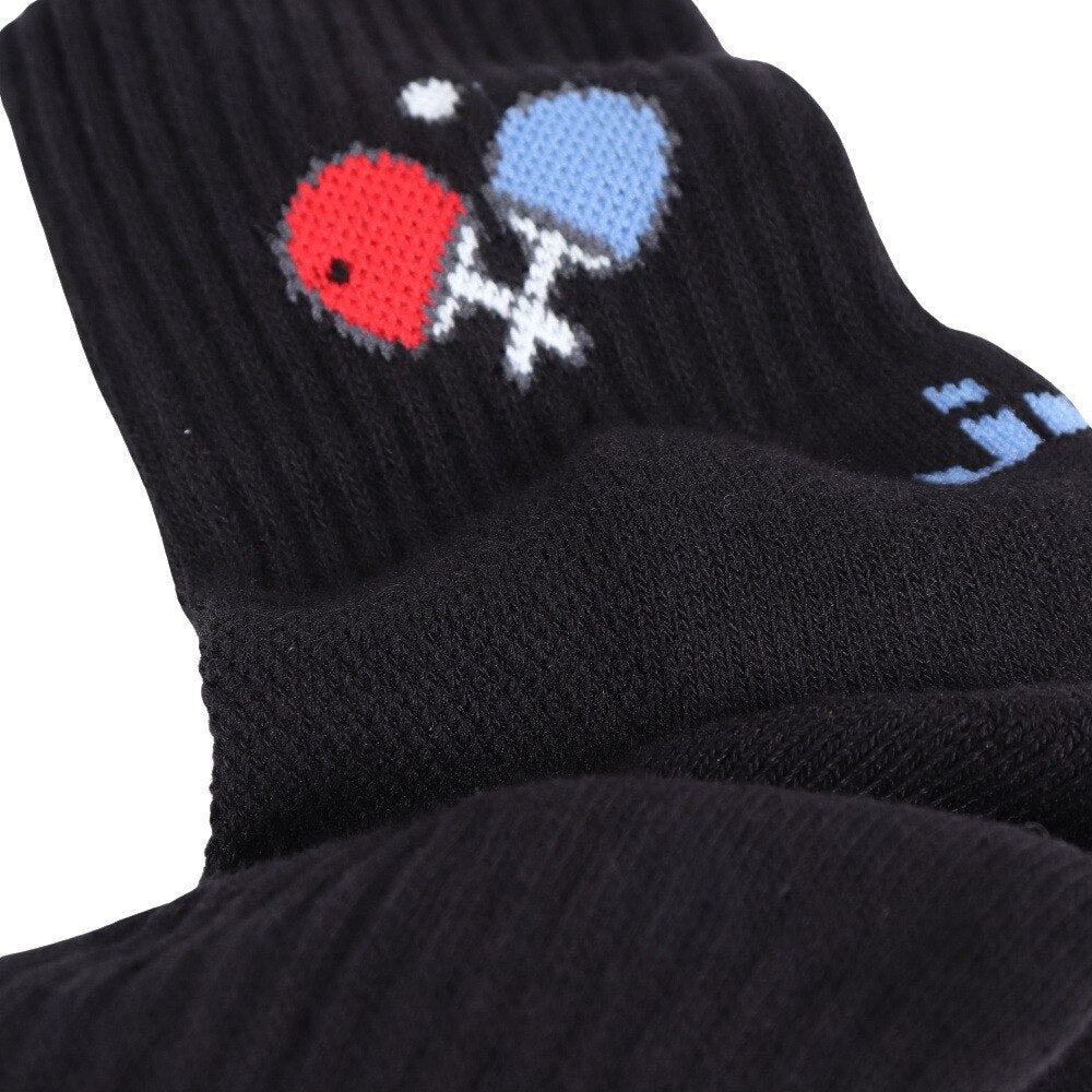 ツインラケットソックス 6248-BLK 【JUIC-卓球 ソックス】