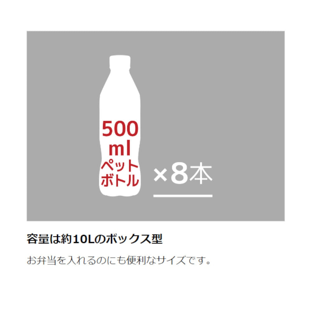 クーラーバッグ 保冷 ソフトクーラー 10L REI-0102 BK-C ブラック