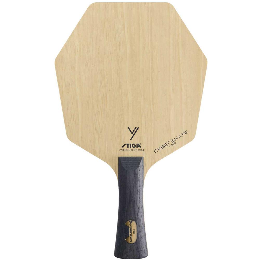 サイバーシェイプウッド CYBERSHAPE WOOD 木材5枚*ラバー貼付対応不可 1602-0801-37 初心者〜中級者 【STIGA(スティガ) - 卓球ラケット】