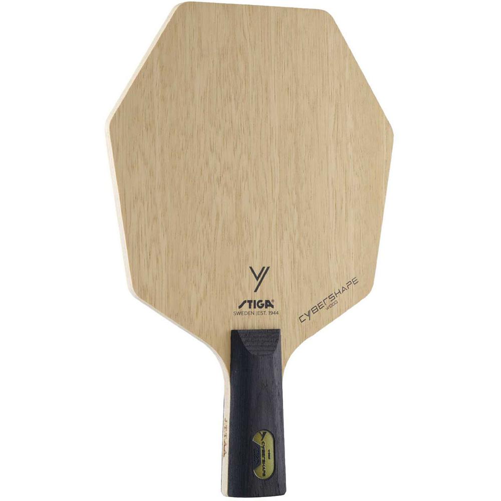 サイバーシェイプウッド CYBERSHAPE WOOD 木材5枚*ラバー貼付対応不可 1602-0801-37 初心者〜中級者 【STIGA(スティガ) - 卓球ラケット】