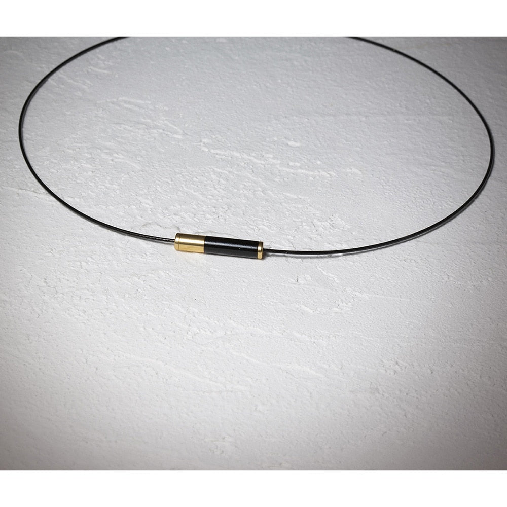 RAKUWA ネックレス EXTREME ジオメトリー ブラック/ゴールド 50cm 0223TG906153