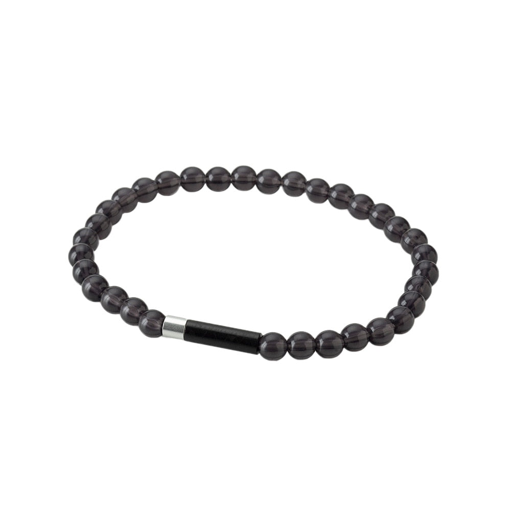 RAKUWA ブレスレット EXTREME クリスタルタッチ ブラック/シルバー 18cm 0323TG910126