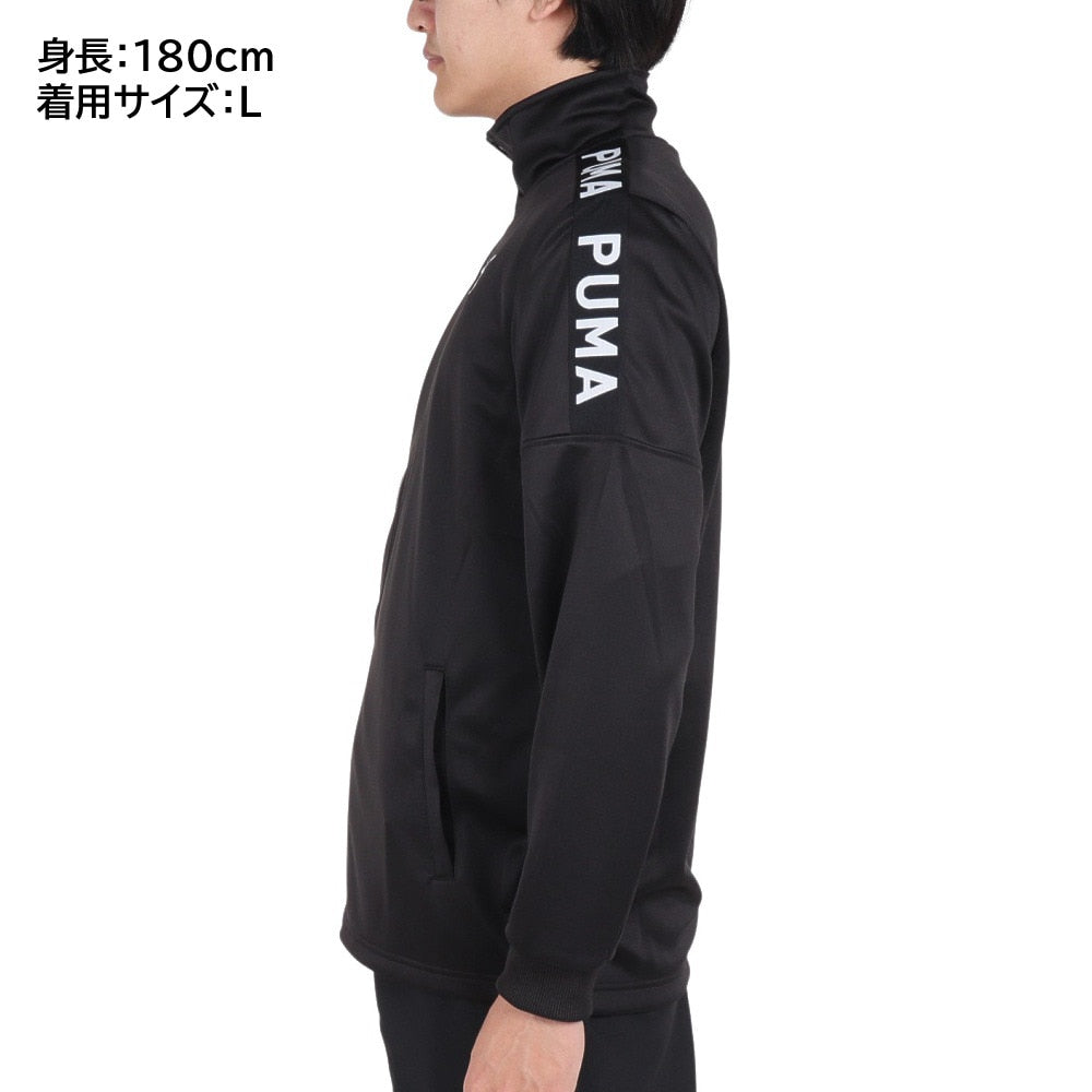 ジャージ メンズ トレーニング ニット ジャケット テープ 523551 01 BLK