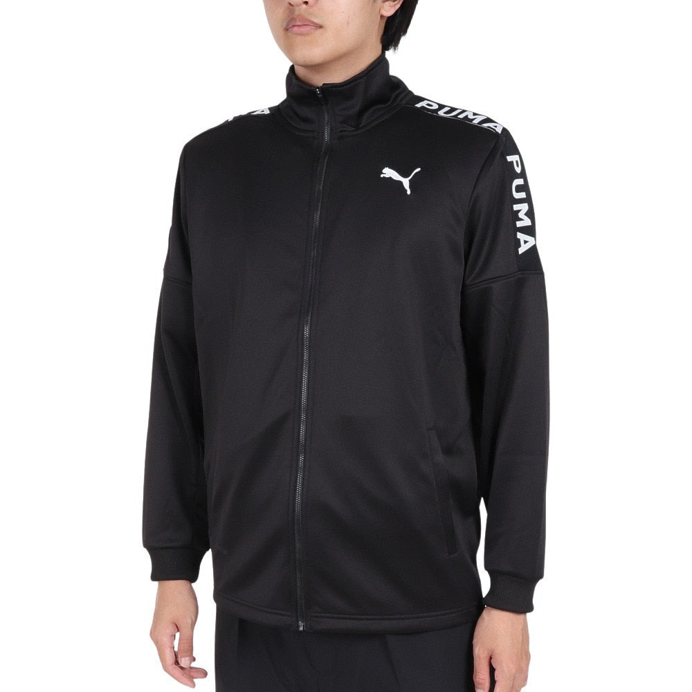 ジャージ メンズ トレーニング ニット ジャケット テープ 523551 01 BLK