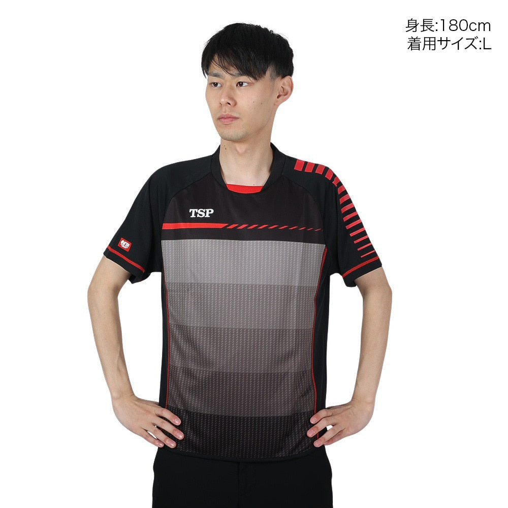 グラデレイヤーシャツ 031423 031423 0020 5点購入で8%OFF!【TSP-卓球ウェア】
