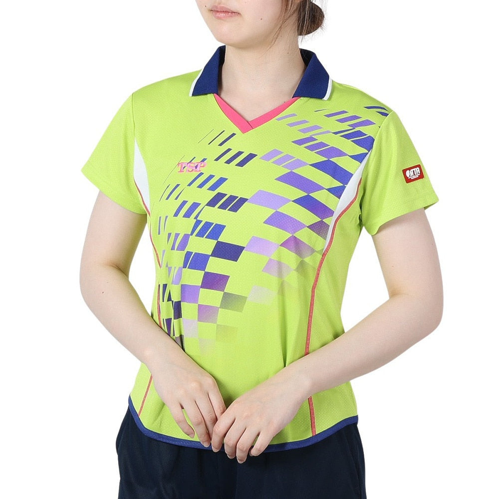 レディース リップルシャツ 032410 032410 0100 5点購入で8%OFF!【TSP-卓球ウェア】