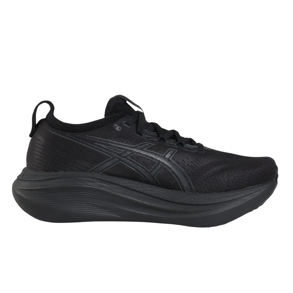 ランニングシューズ ゲルニンバス27 ブラック グレー 1011B958.001 スニーカー クッション GEL-NIMBUS 27