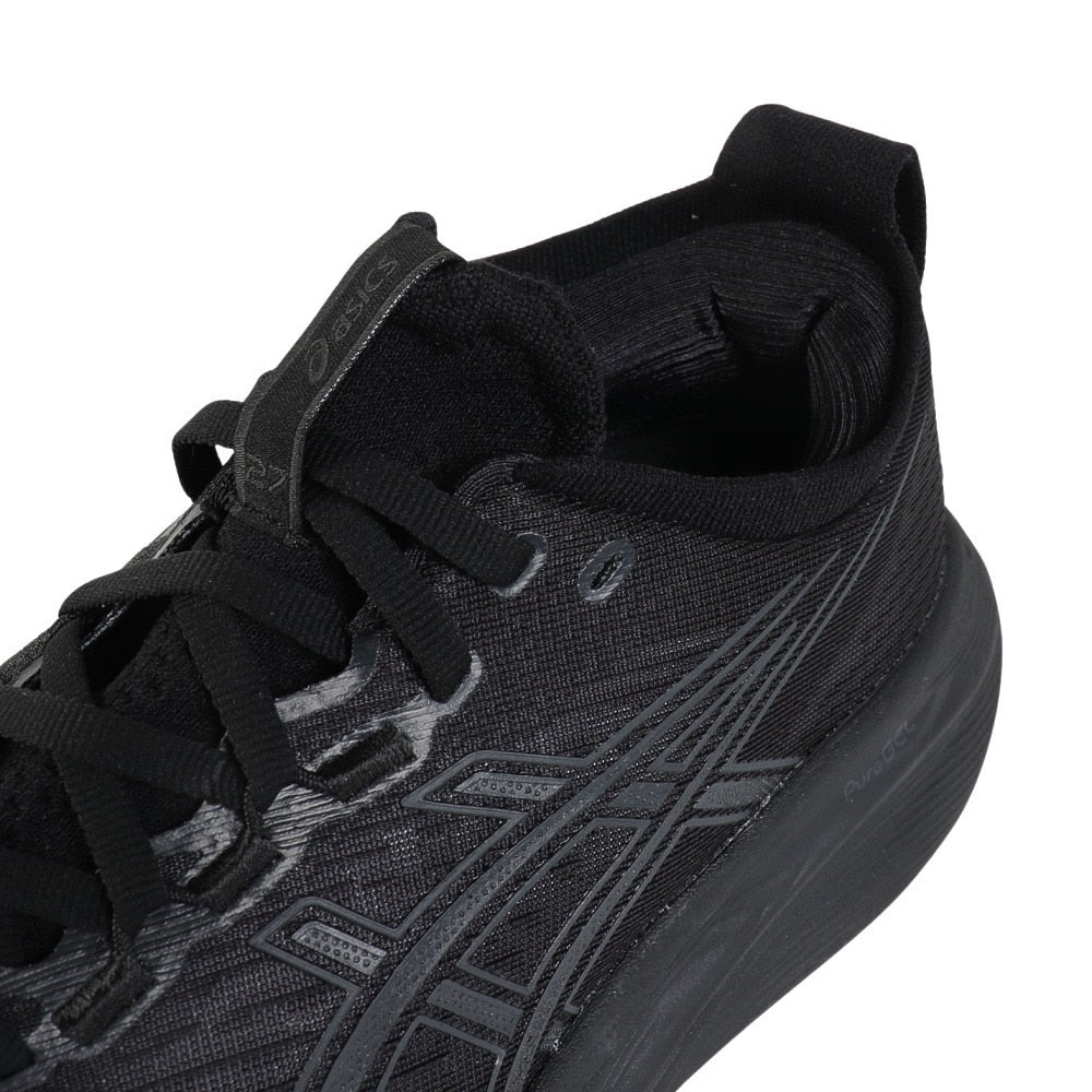 ランニングシューズ ゲルニンバス27 ブラック グレー 1011B958.001 スニーカー クッション GEL-NIMBUS 27