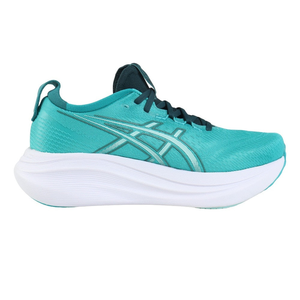 ランニングシューズ ゲルニンバス27 ターコイズ 1011B958.400 スニーカー クッション 快適 GEL-NIMBUS 27