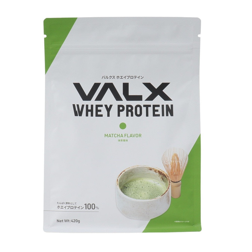 バルクスホエイプロテイン 抹茶風味 420g VALXホエイプロテイン マッチャ タンパク質 運動 スポーツ筋トレ