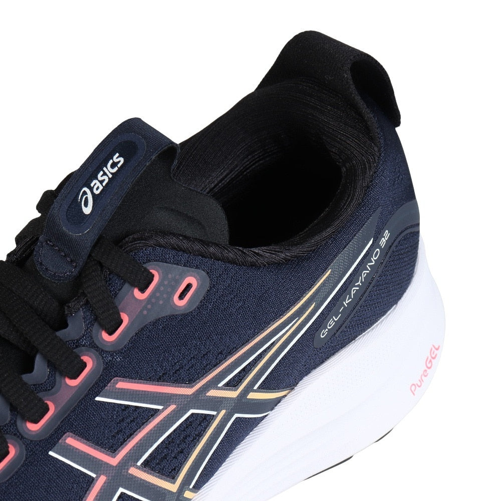 ランニングシューズ ジョギングシューズ GEL-KAYANO 32 WIDE ネイビー ブラック 1011C051.400 快適性 安定性