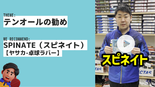 ツッツキが鋭く入る卓球ラバースピネイト