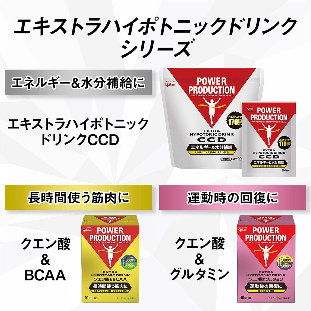 グリコ/エキストラハイポトニックドリンク クエン酸&BCAA グレープフルーツ味 70782 124g ビタミン 葉酸