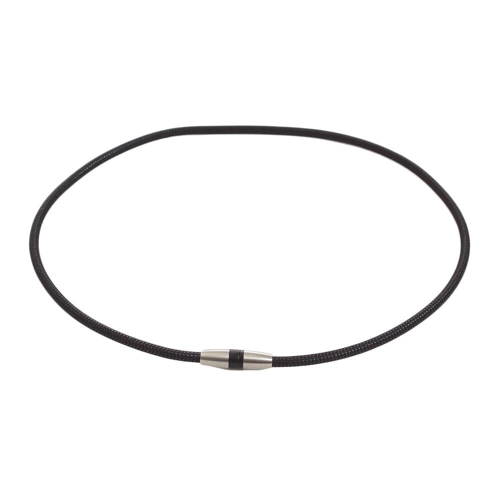 磁気チタンネックレス メタルブラック 50cm 0217TG743253