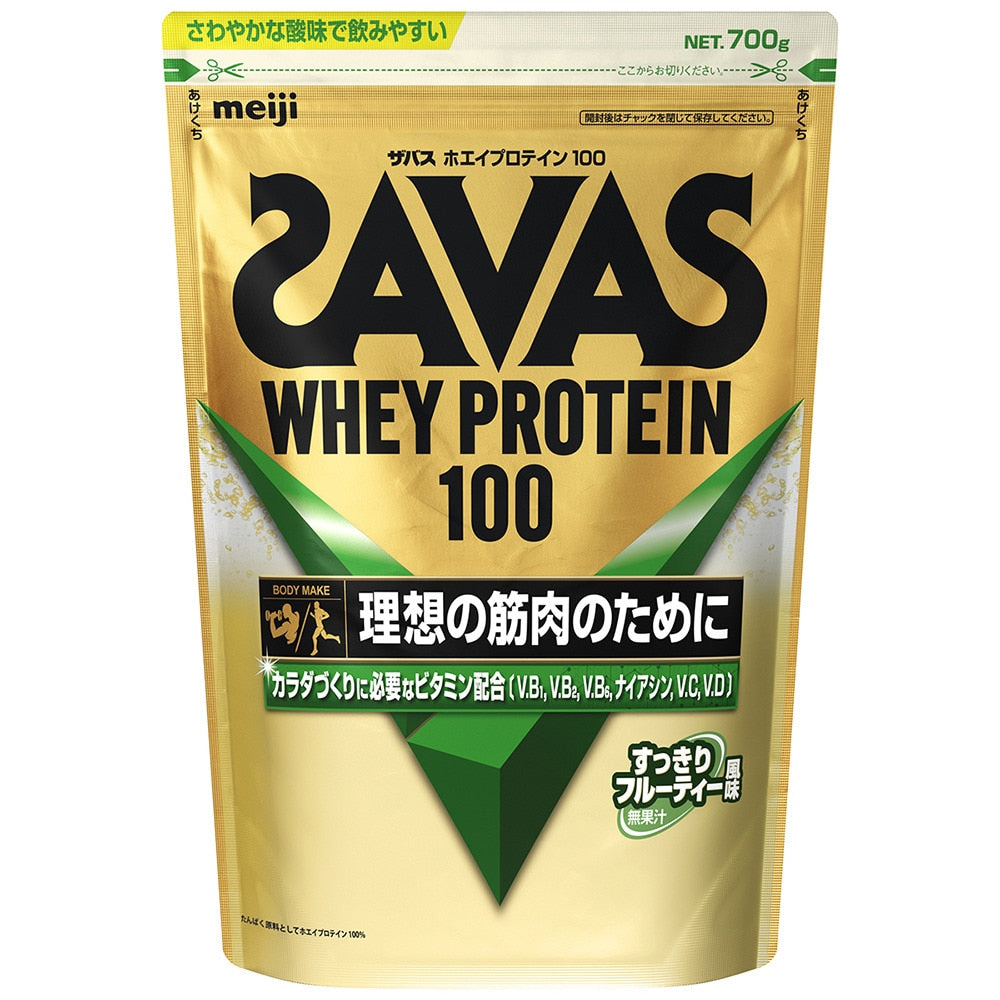 ザバス/ホエイプロテイン100 すっきりフルーティー風味 700g 約33食入 2631499