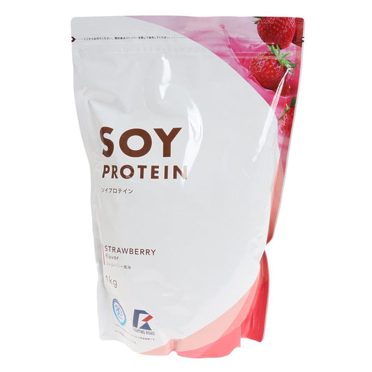 ファイティングロード Co.Ltd/SOY プロテイン ストロベリー風味 1kg ソイプロテイン BCAA グルタミン 乳酸菌