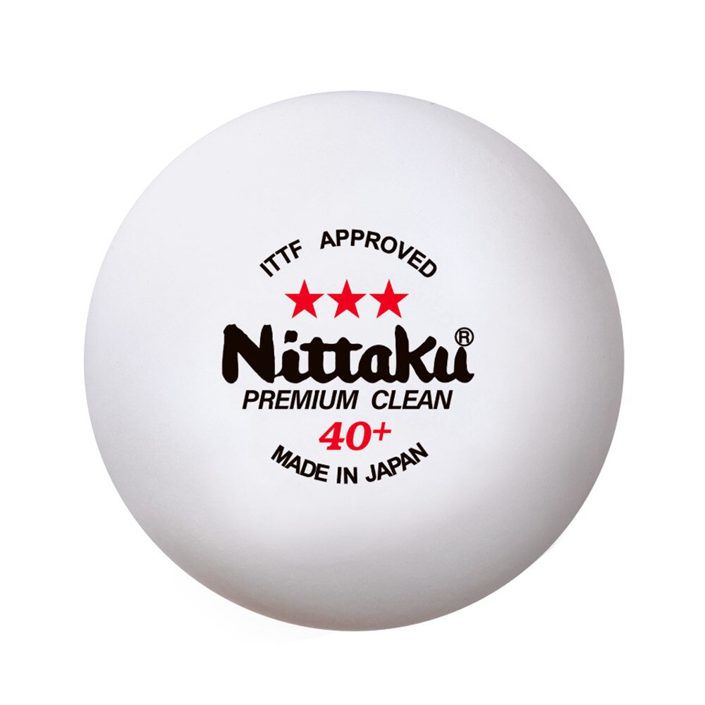 卓球ボール 3スター プレミアム クリーン 1ダース（12個入） 40ミリ NB-1701 抗菌仕様 公認球【Nittaku-卓球ボール】