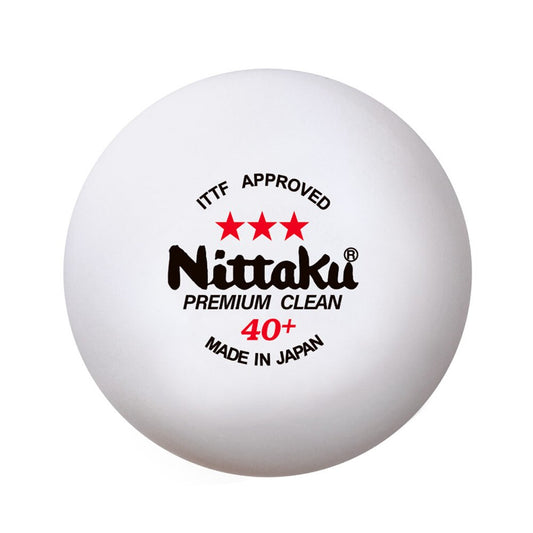 卓球ボール 3スター プレミアム クリーン 1ダース（12個入） 40ミリ NB-1701 抗菌仕様 公認球【Nittaku-卓球ボール】