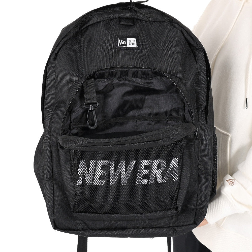 キャンパスパック 35L プリントロゴ ブラック × ホワイト NE 13517772 リュック