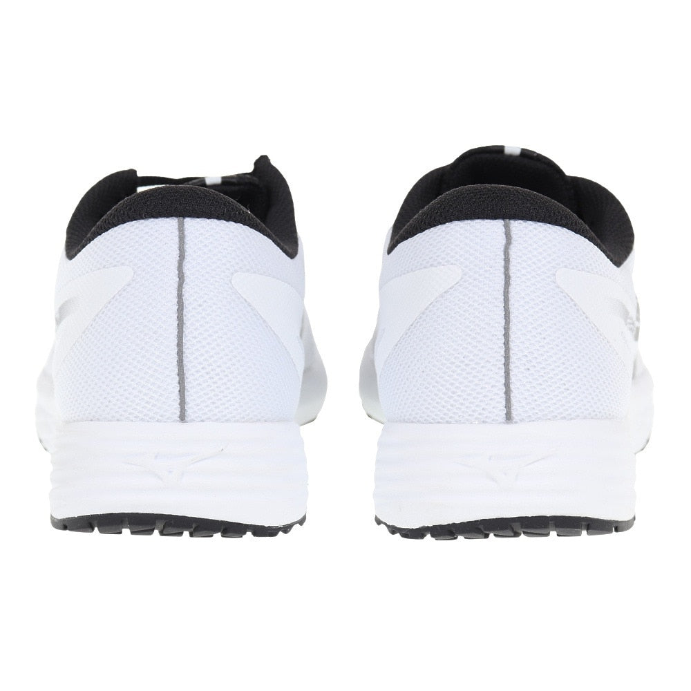 ランニングシューズ デュエルソニック3 ホワイト グレー U1GD233402 スニーカー トレーニング 軽量 クッション 陸上