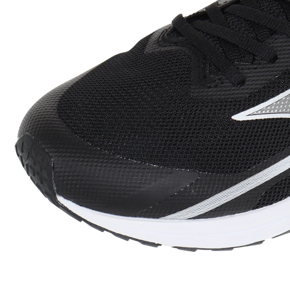 ランニングシューズ デュエルソニック3 ワイド ブラック グレー U1GD233601 スニーカー トレーニング 軽量 クッション