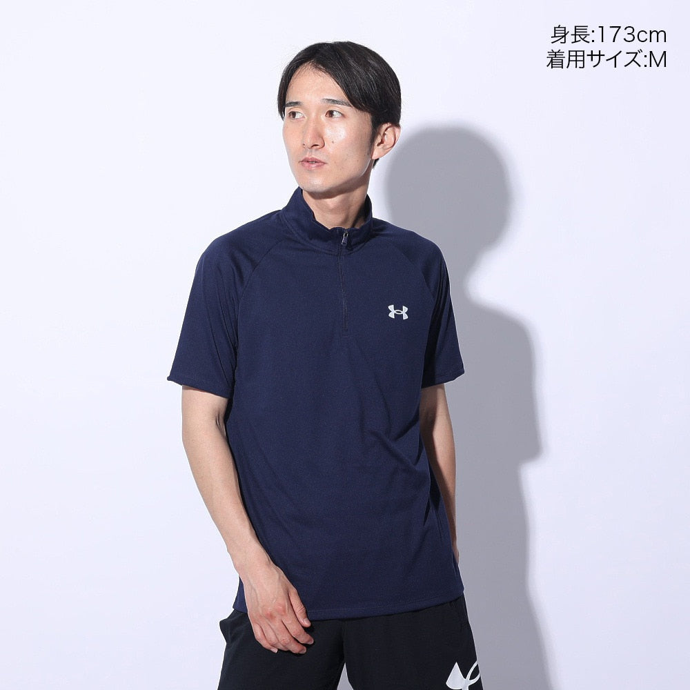テック ショートスリーブ 1/2ジップTシャツ 1385506 410