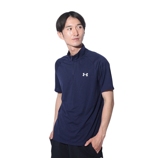 テック ショートスリーブ 1/2ジップTシャツ 1385506 410