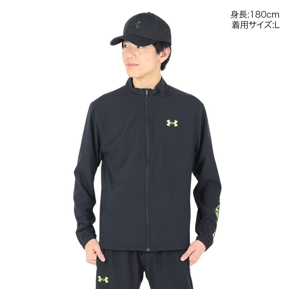 ジャケット ブラック 黒 フレッシュ ウーブン フルジップ ジャケット 1384815 002