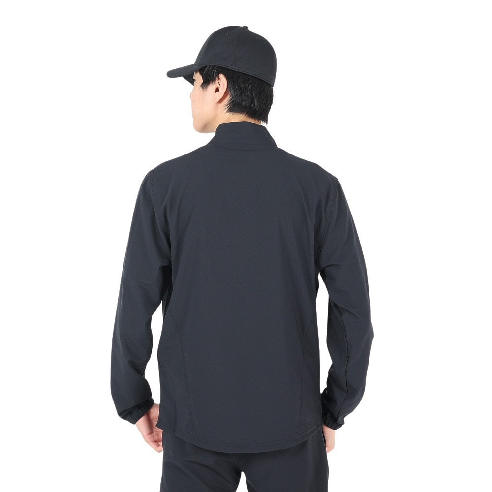ジャケット ブラック 黒 フレッシュ ウーブン フルジップ ジャケット 1384815 002