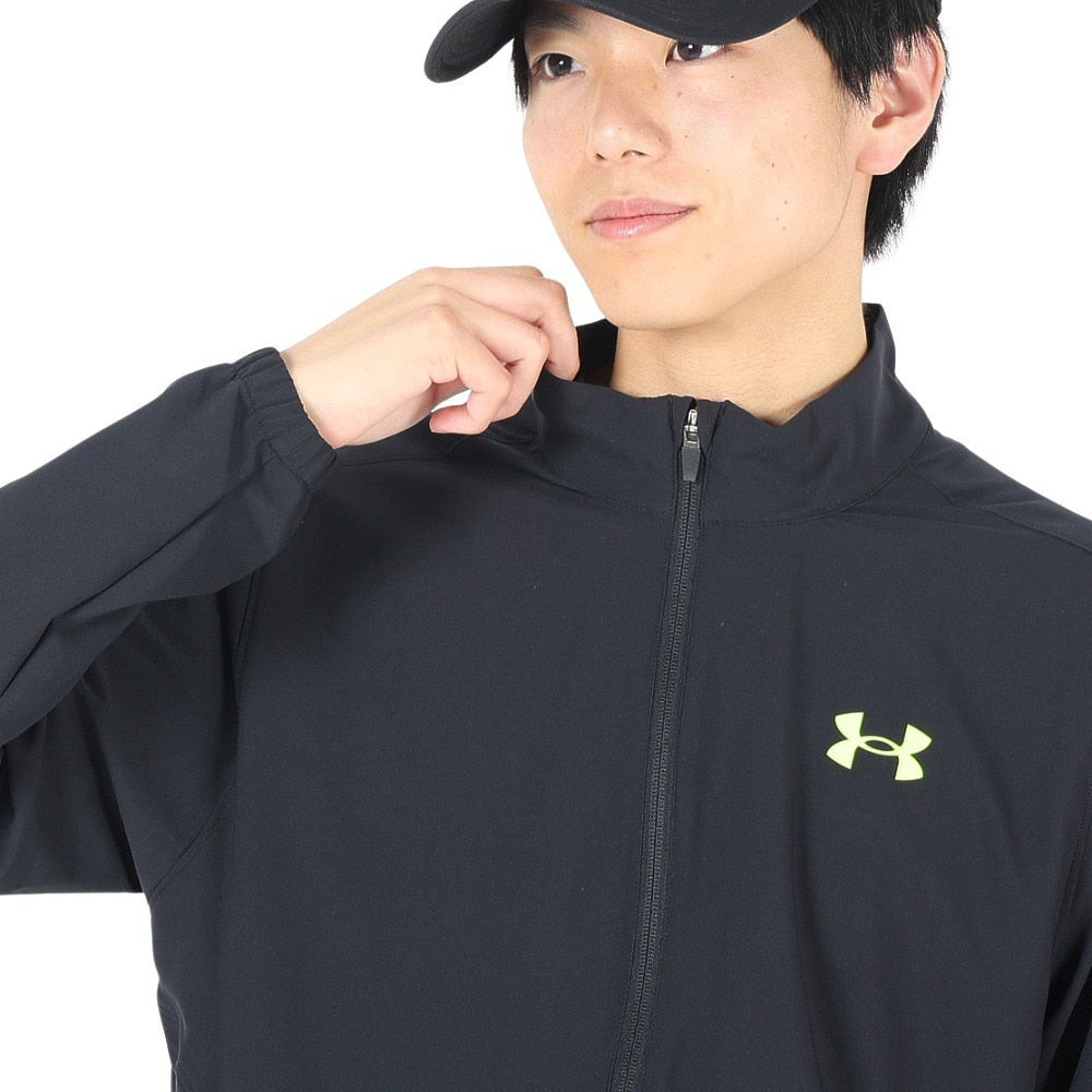 ジャケット ブラック 黒 フレッシュ ウーブン フルジップ ジャケット 1384815 002