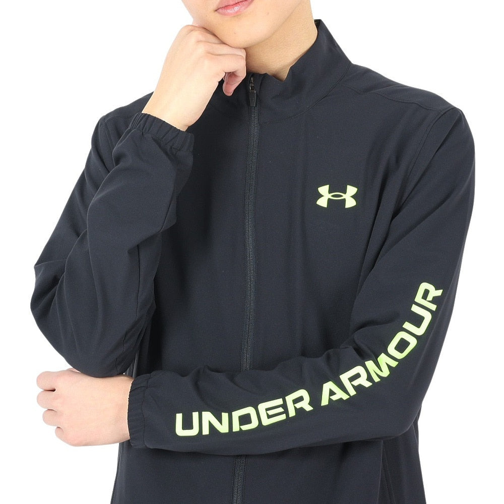 ジャケット ブラック 黒 フレッシュ ウーブン フルジップ ジャケット 1384815 002