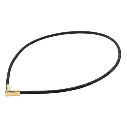 RAKUWA磁気ネックレス チョッパースクエア 50cm ゴールド/ブラック 0223TG897053