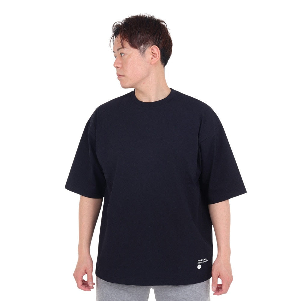 ポリ天竺プリント 半袖Tシャツ 4S0012-TRCT-863HD BLK