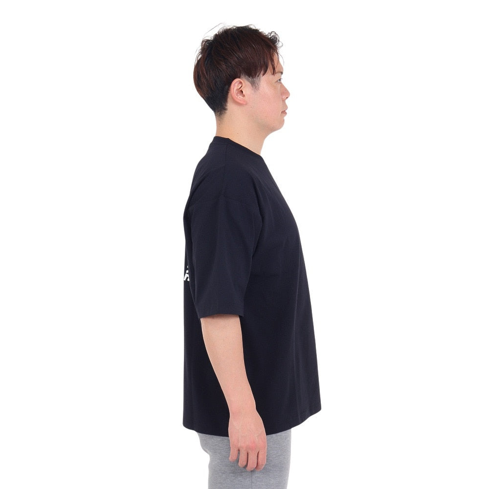 ポリ天竺プリント 半袖Tシャツ 4S0012-TRCT-863HD BLK