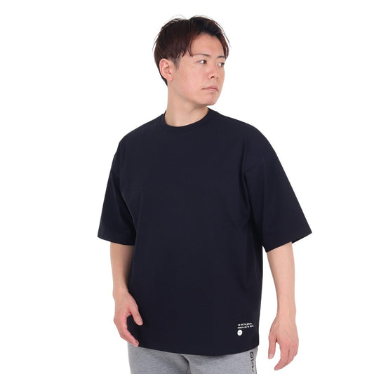 ポリ天竺プリント 半袖Tシャツ 4S0012-TRCT-863HD BLK