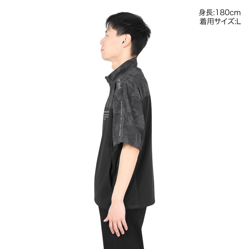 絶耐撥水UV STROSSWU 半袖ジャケット WU4S0004-TR851-GRSD BLK