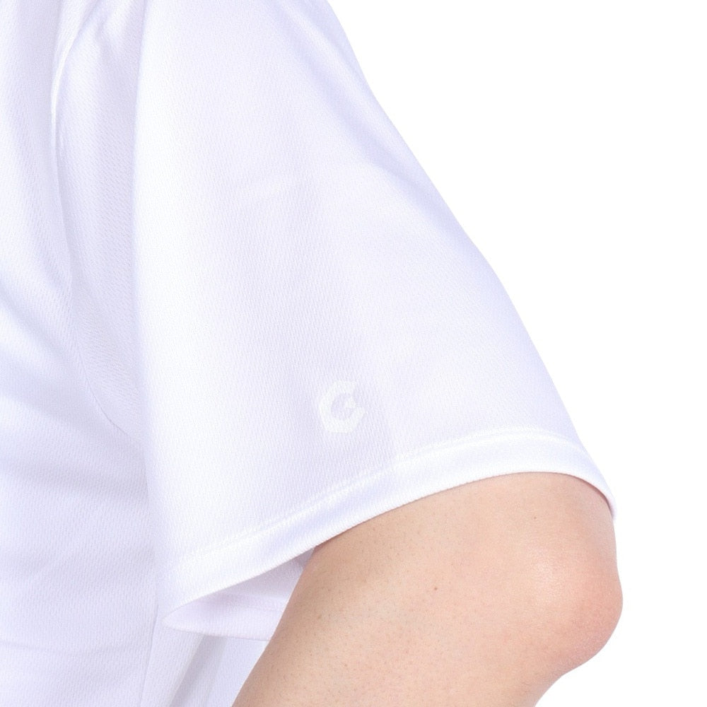 ドライプラス 1point 半袖Tシャツ CT4S0034-TR863-GRES WHT ワンポイント シンプル 白T 白 吸汗速乾 UVカット