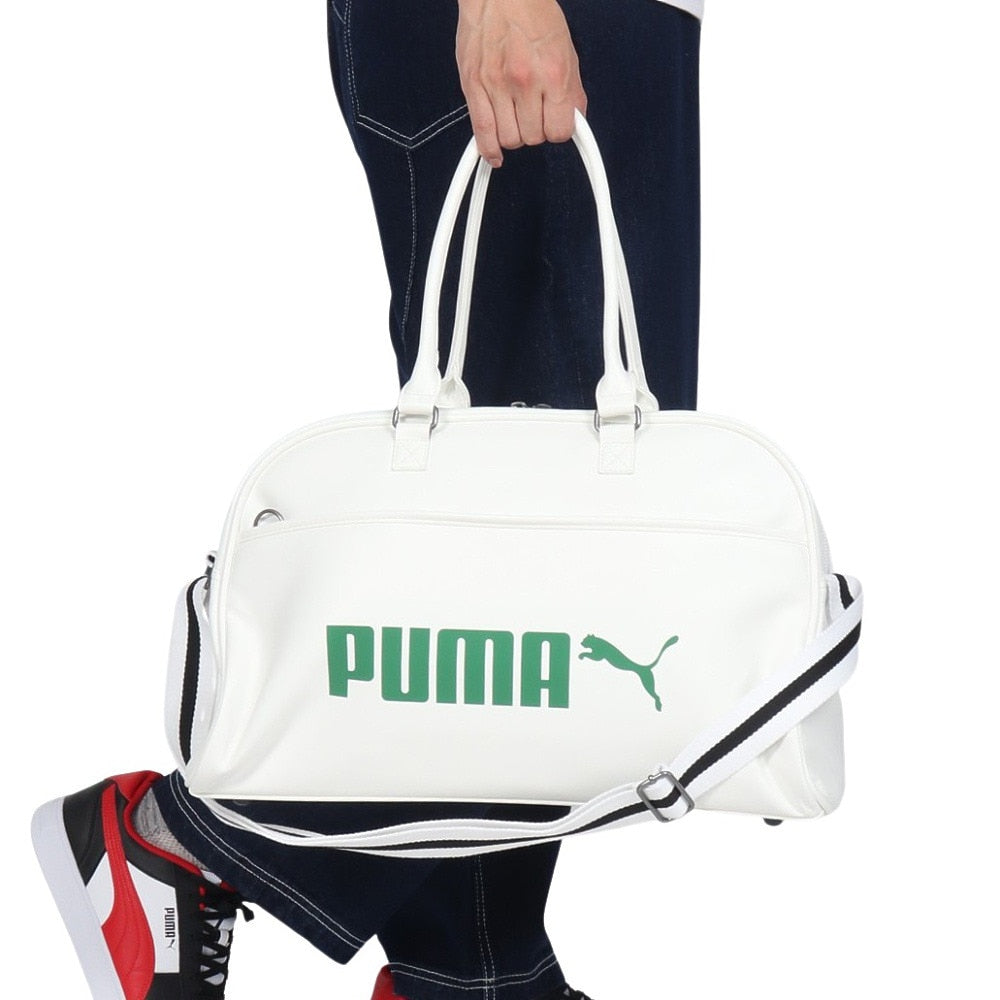 SUPER PUMA グリップ ボストンバッグ 29L 白 09098701