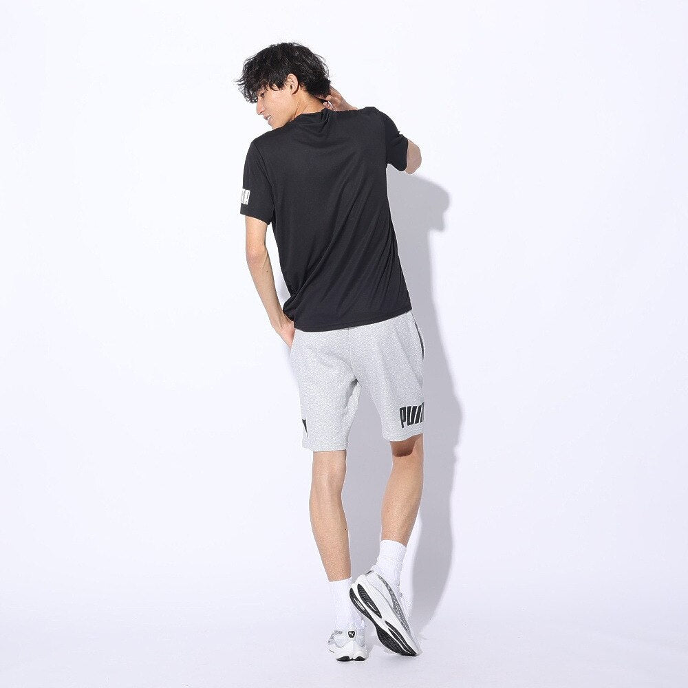 DRY PLUS 半袖モックネックTシャツ 525675 01 BLK