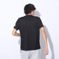 DRY PLUS 半袖モックネックTシャツ 525675 01 BLK