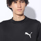 DRY PLUS 半袖モックネックTシャツ 525675 01 BLK