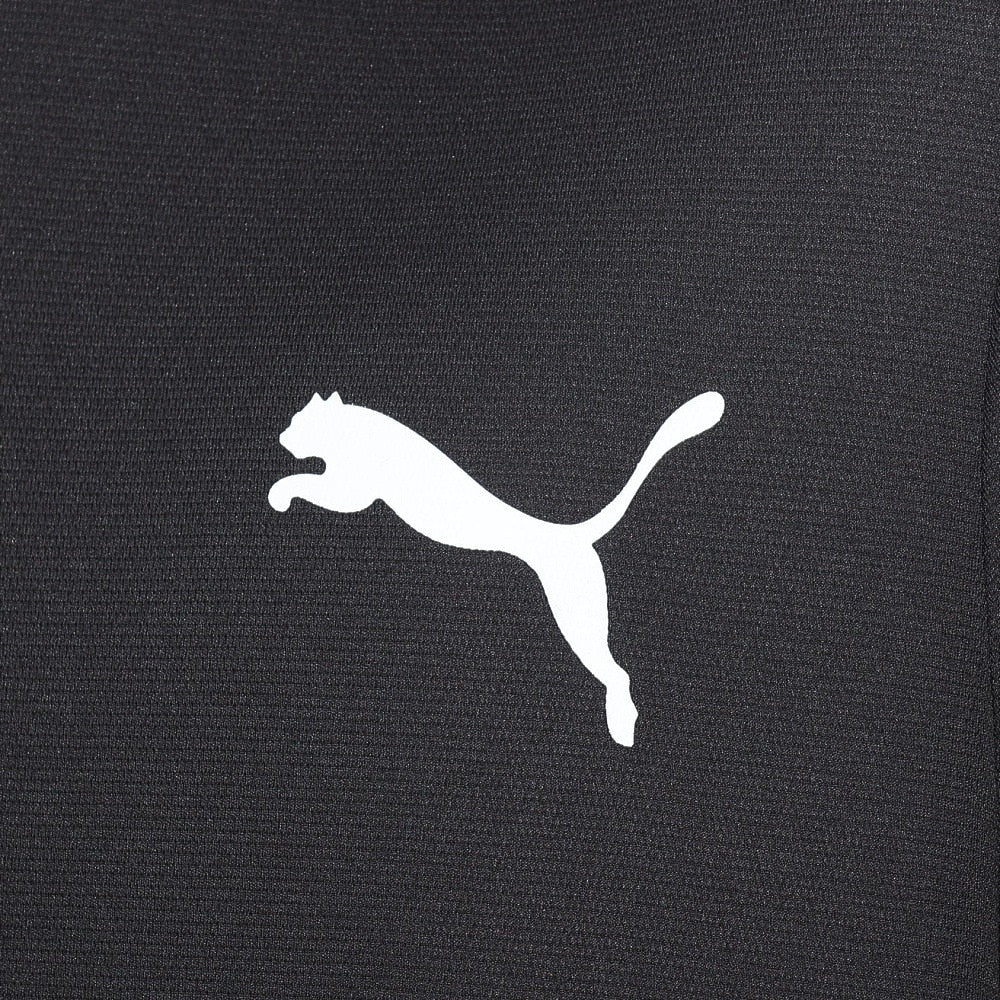 DRY PLUS 半袖モックネックTシャツ 525675 01 BLK