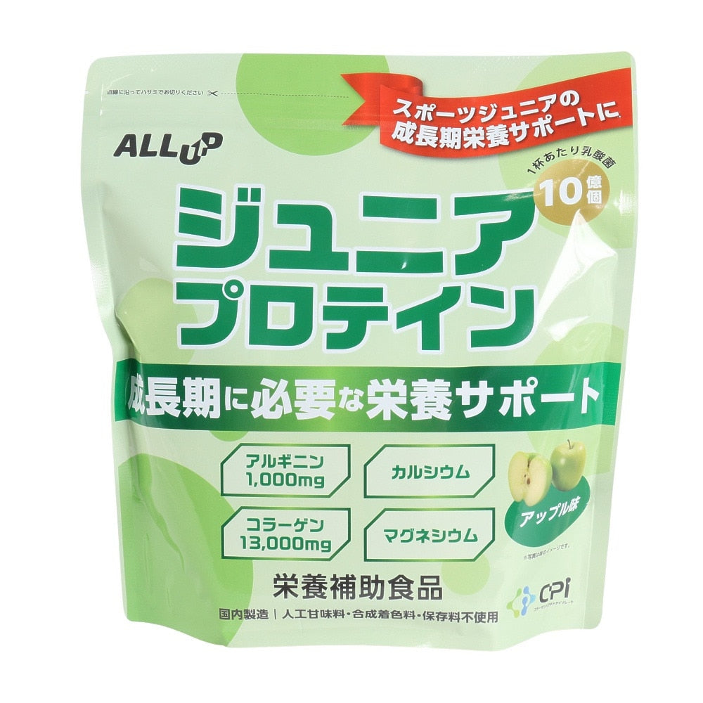 アップル味 600g 約30回分 ALLUP ジュニアプロテイン GWM32TK018