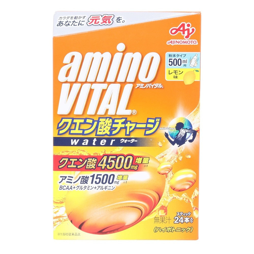 クエン酸チャージウォーター 24本入 レモン味 粉末 BCAA クエン酸 4500mg アミノ酸 1500mg